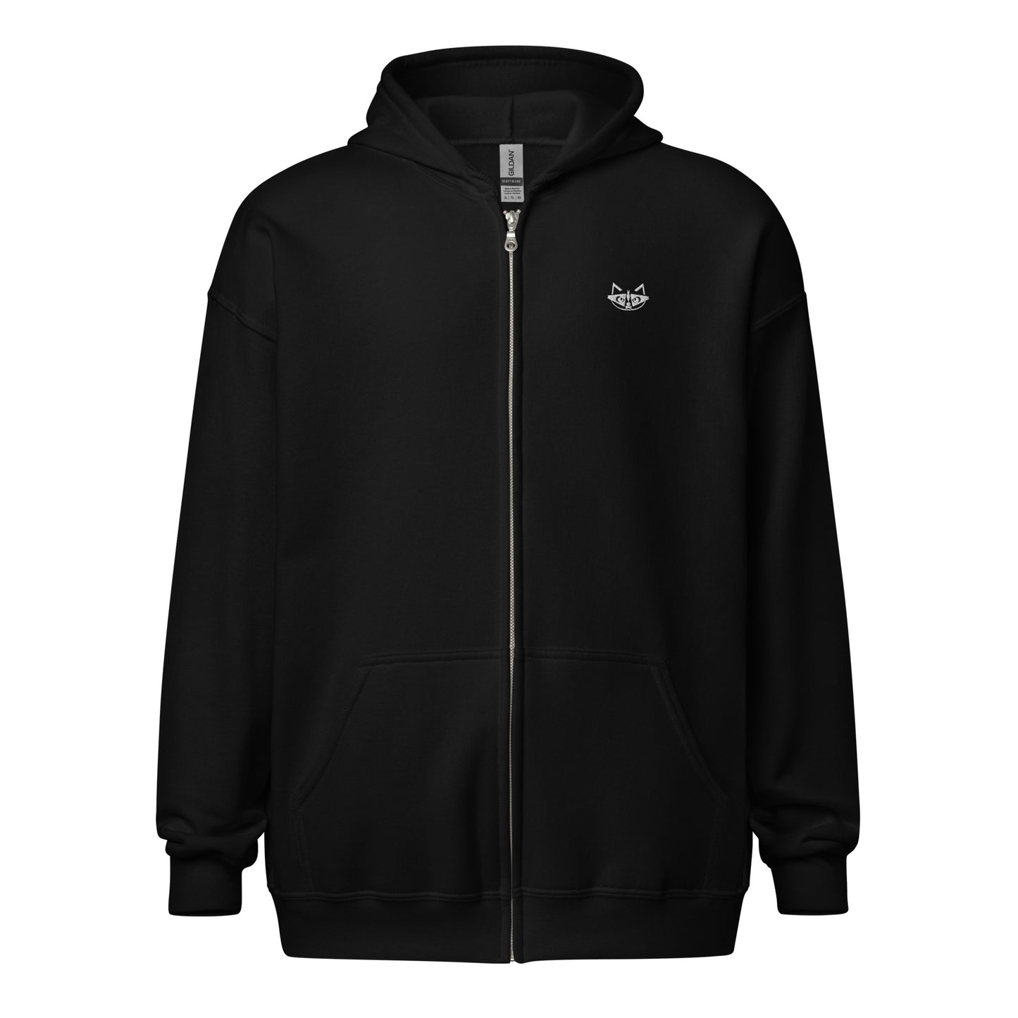 TrashRaider Black Zip up Hoodie