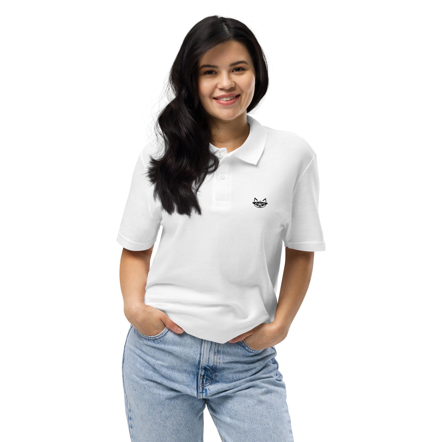 TrashRaider Basic White Polo