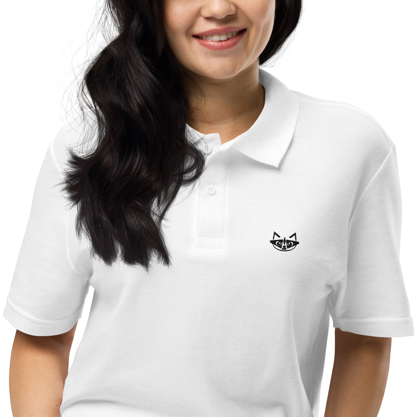 TrashRaider Basic White Polo